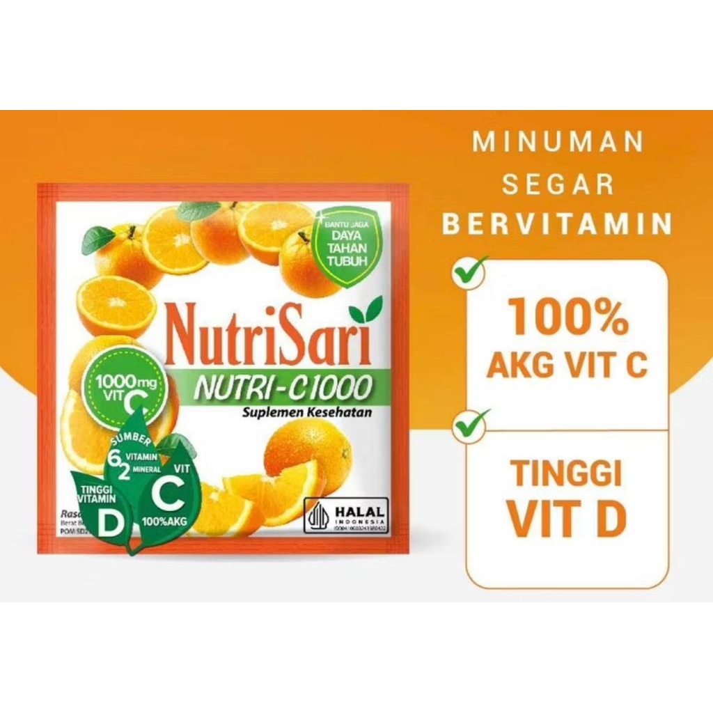 NutriSari Nutri C-1000 1 Renteng - 10 Sachet