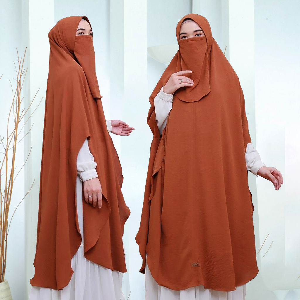 BISA COD Hijab Instan Syari Jumbo Pet Antem Kode RASIMA Bahan Kringkel Premium By Ory AjeZas Colect