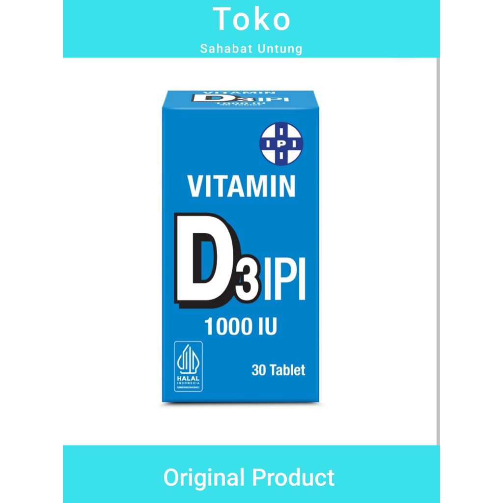 vitamin ipi d3 1000 iu 30 tablet