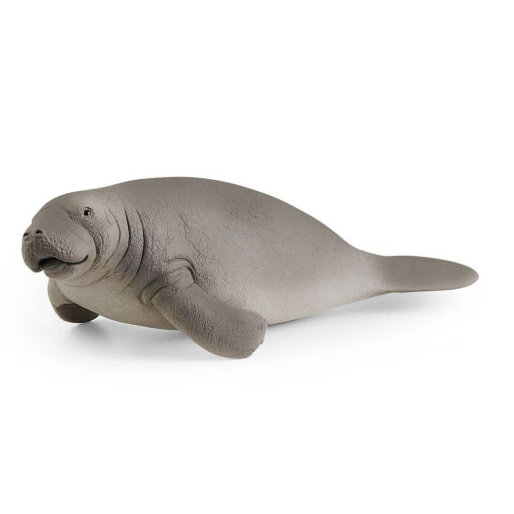 Schleich 14839 Manatee Lembu Laut Dugong Sapi Laut Trichechus Mainan Binatang Miniature Hewan Animal