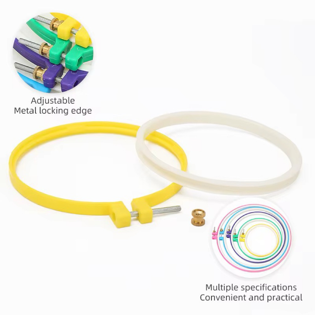 Pemindang Sulam Plastik Embroidery Hoop