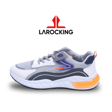 Sepatu Sneakers Larocking Glynt - Abu Navy | Sepatu Olahraga Running Gym Pria Wanita
