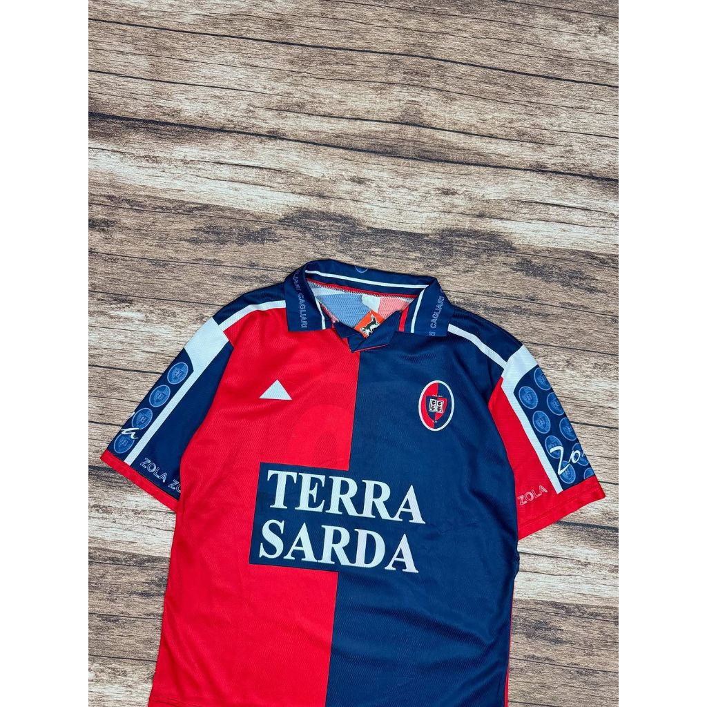cagliari 2002-2003 “zola” jersey #JLJR114