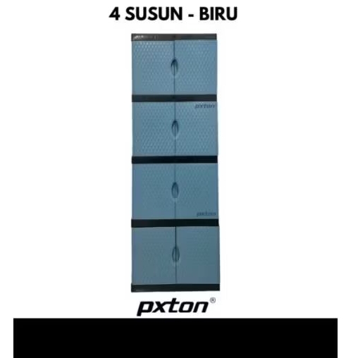 lemari plastik 4 susun merek pxton