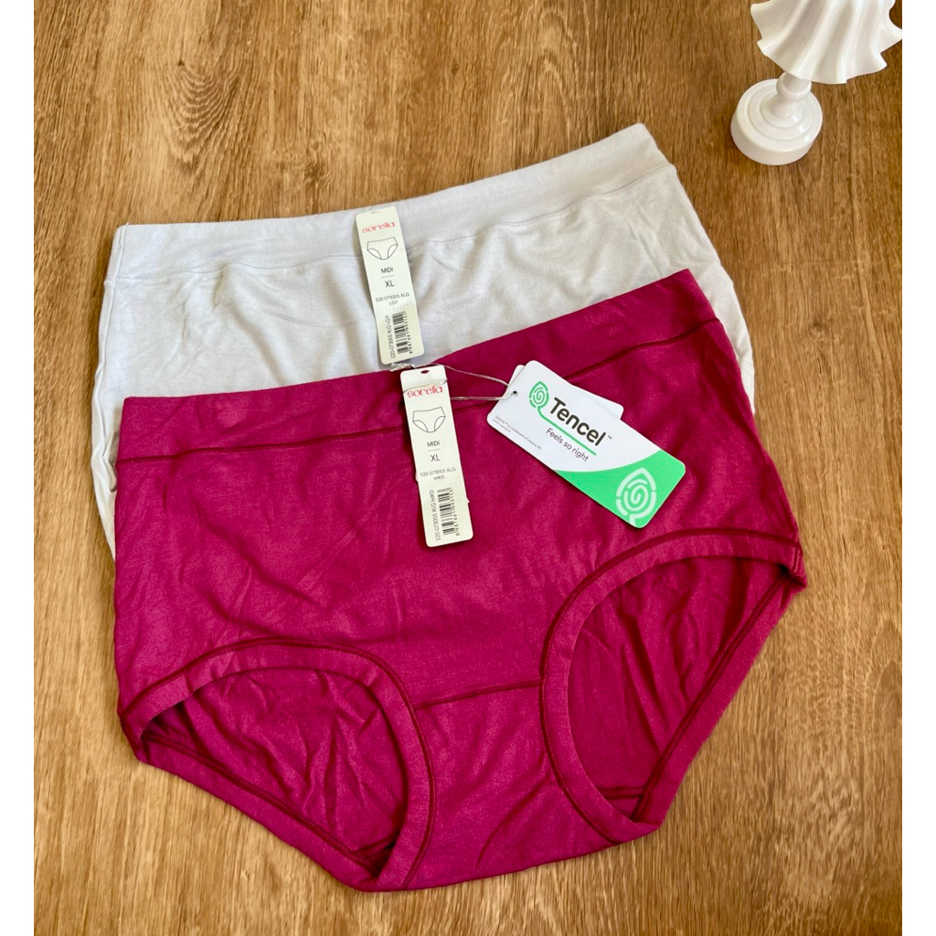 SORELLA PANTY MIDI MAXI SIZE L XL XXL CELANA DALAM MENUTUP PERUT BAHAN TENCEL
