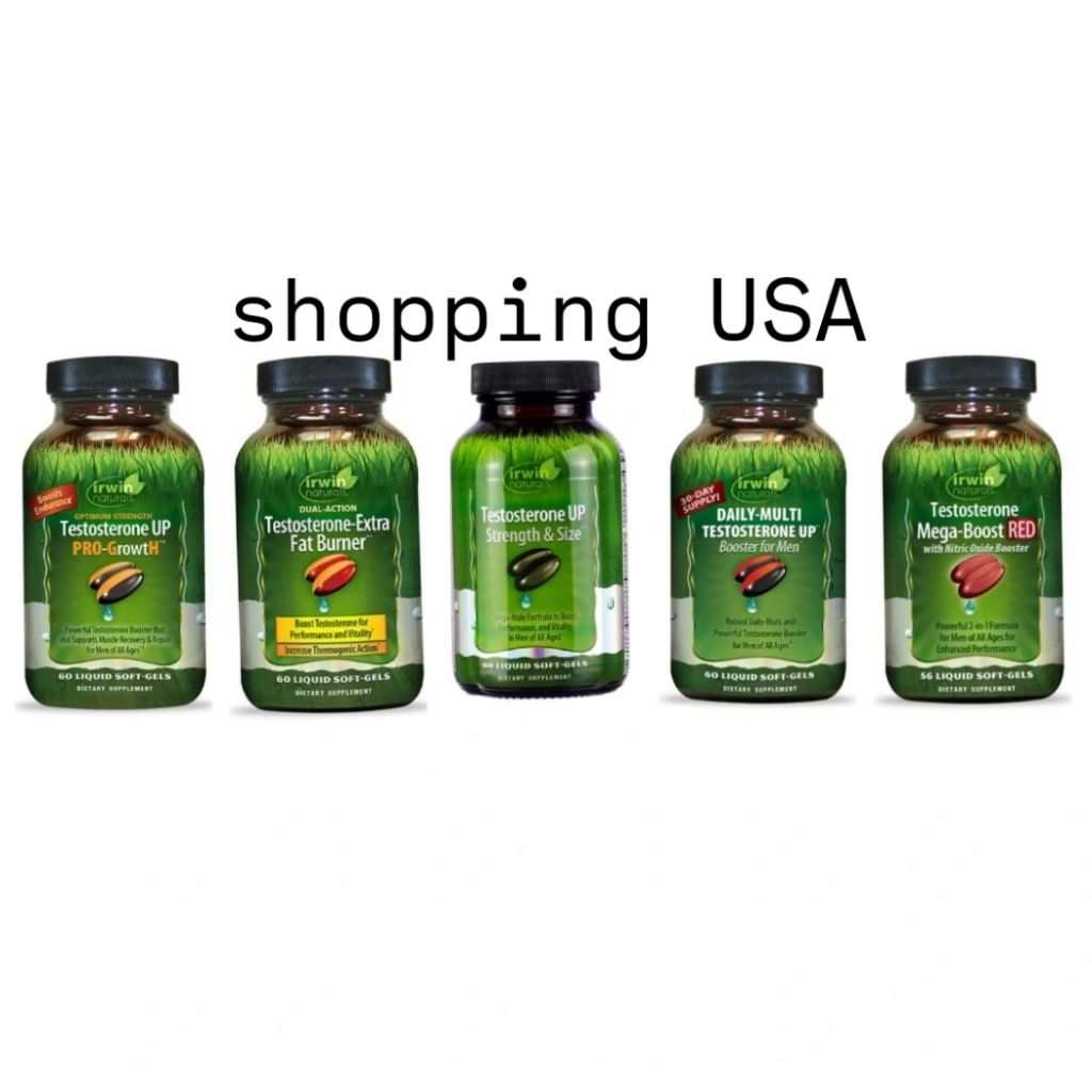 Irwin Naturals Testosteron Extra Fut Burner, Irwin Testosteron Up Pro Growth, Irwin Testosteron Mega