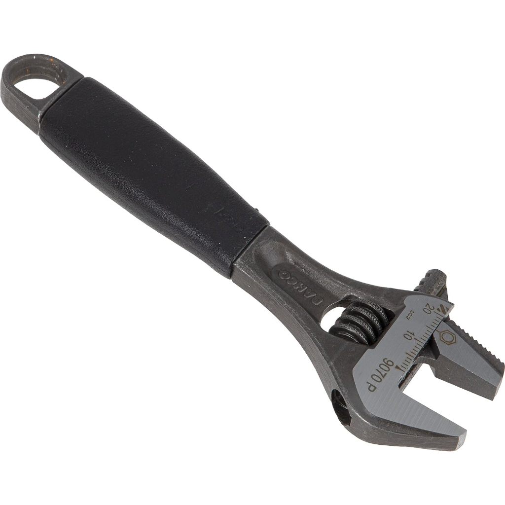 BAHCO Adjustable Wrench Ukuran 21mm with Thermoplastic Handle and Pipe Grip No. 9070P