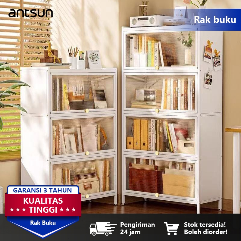 antsun-Rak Buku Penyimpanan Rak Buku Lemari Buku Minimalis Buku Modern Lemari Buku MinimalisTertutup