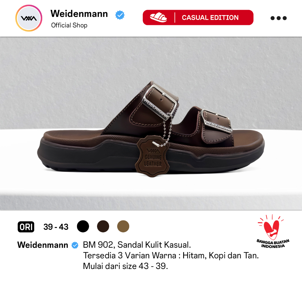 Weidenmann BM 902 Sandal Kulit Kasual