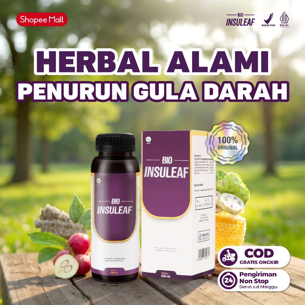 

Bio Insuleaf Original – Herbal Alami untuk Penderita Diabetes BPOM Halal