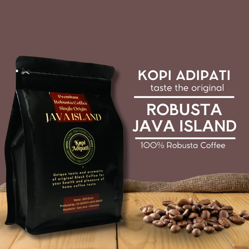 

Kopi Single Origin Robusta Jawa 200 g Premium
