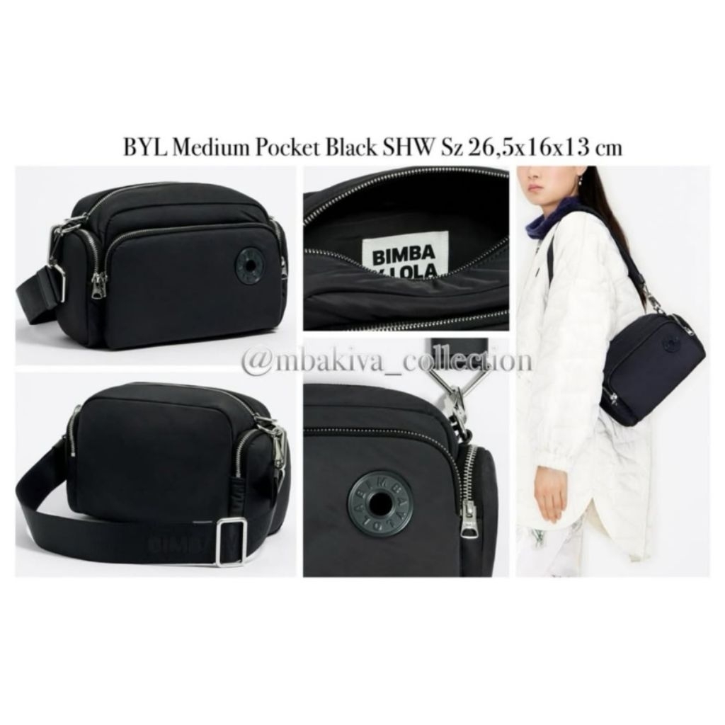 BYL Medium Pocket Black SHW