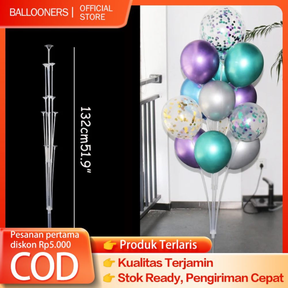 Stik Balon 7in1 LED / Standing Balon 7in1 lampu LED / Standing Balon Dekorasi Pesta