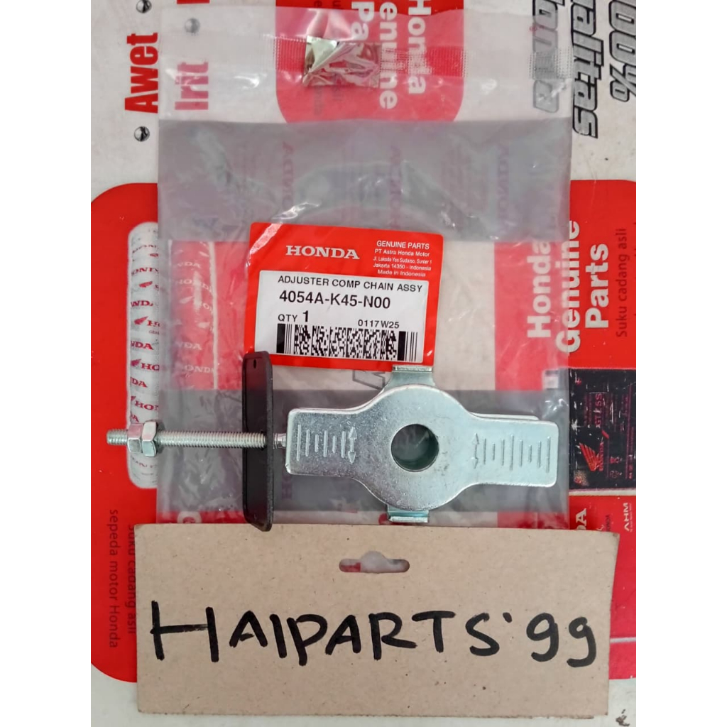Stelan rante spanner penyetelan rante adjuster comp chain CBR150R K45A ori honda 4054AK45N00
