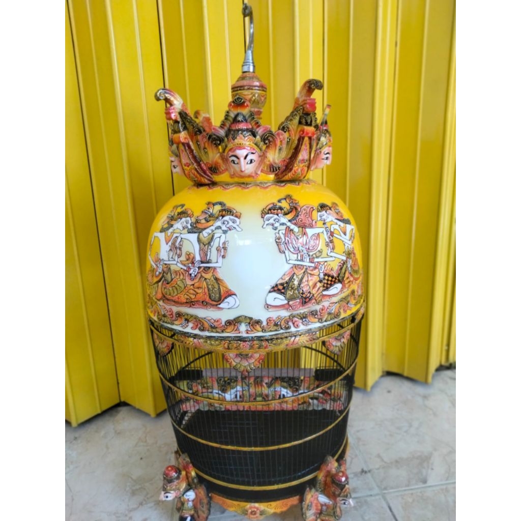 sangkar perkutut super mahkota wayang kaki wayang
