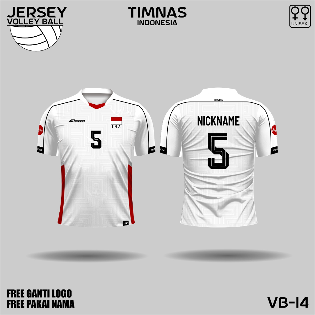 baju olahraga voli Jersey volly kaos volley ball