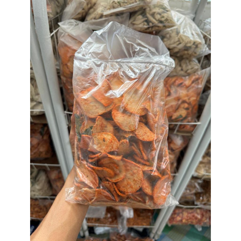 

Basreng Pipih Pedas Daun Jeruk ( Pedas Kering ) 500gram