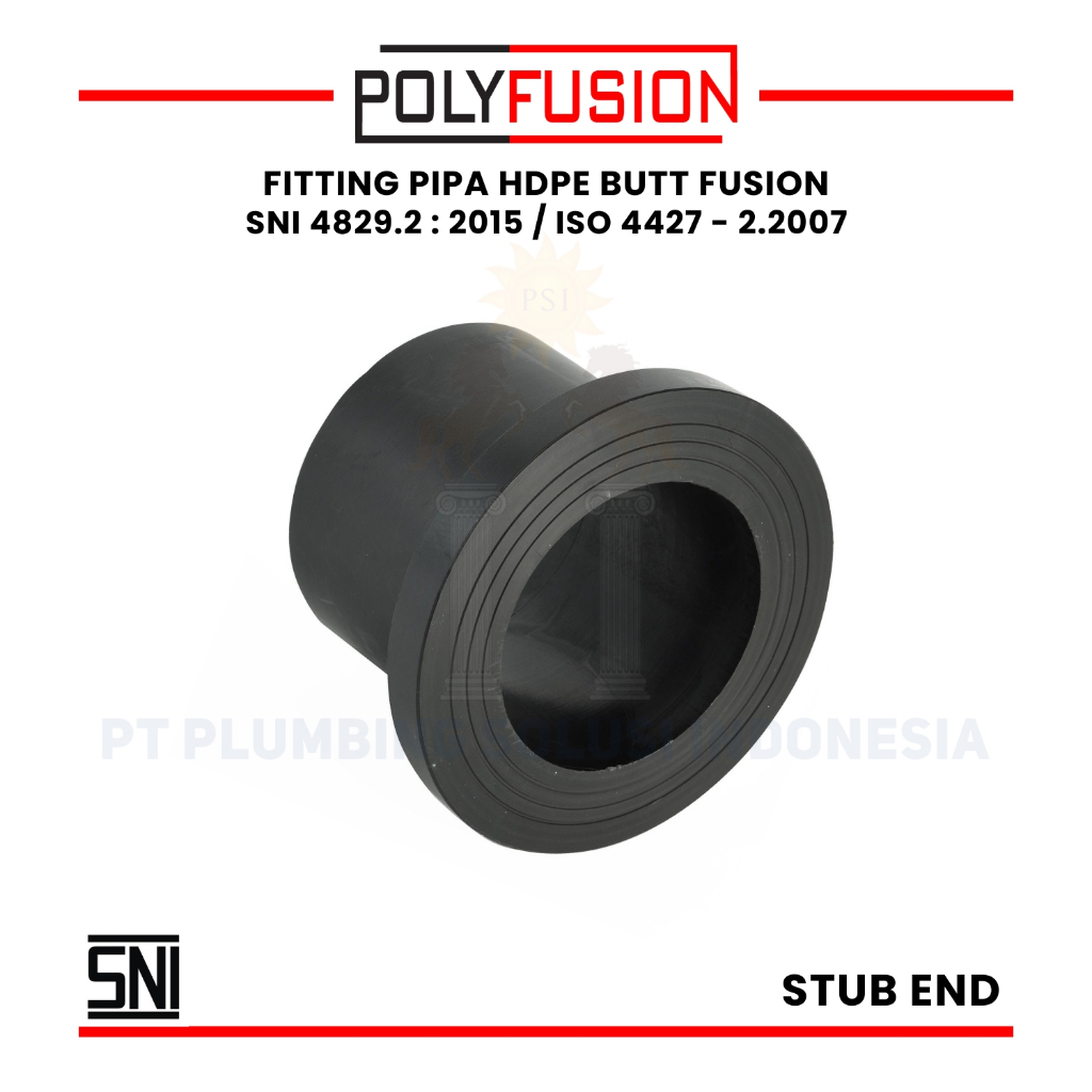 Polyfusion Fitting HDPE Buttfusion Stub End 4 Inch / 110 mm