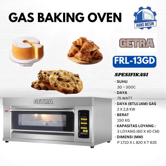 GAS OVEN DECK/ GAS BAKING OVEN (GETRA) RFL-13GD
