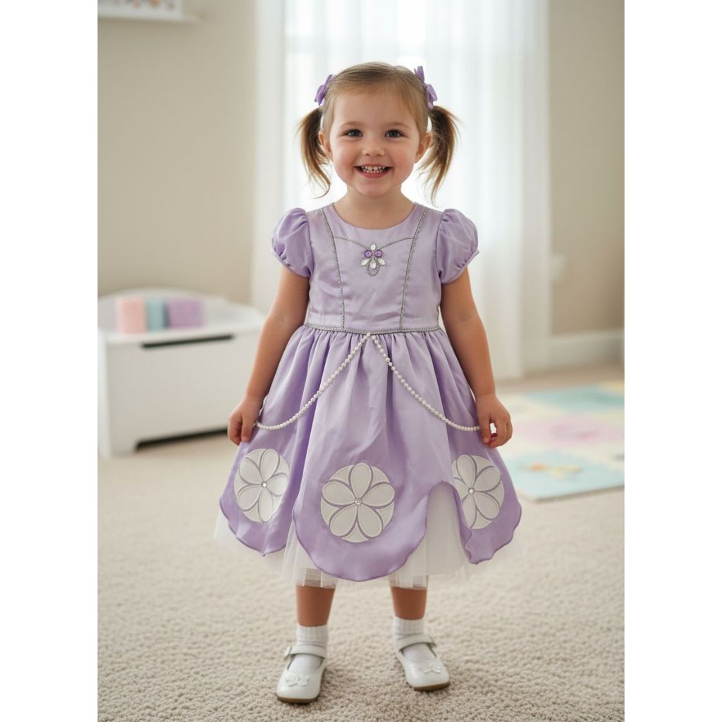 BALLOON GIRL PRINCESS SOFIA LILAC DRESS