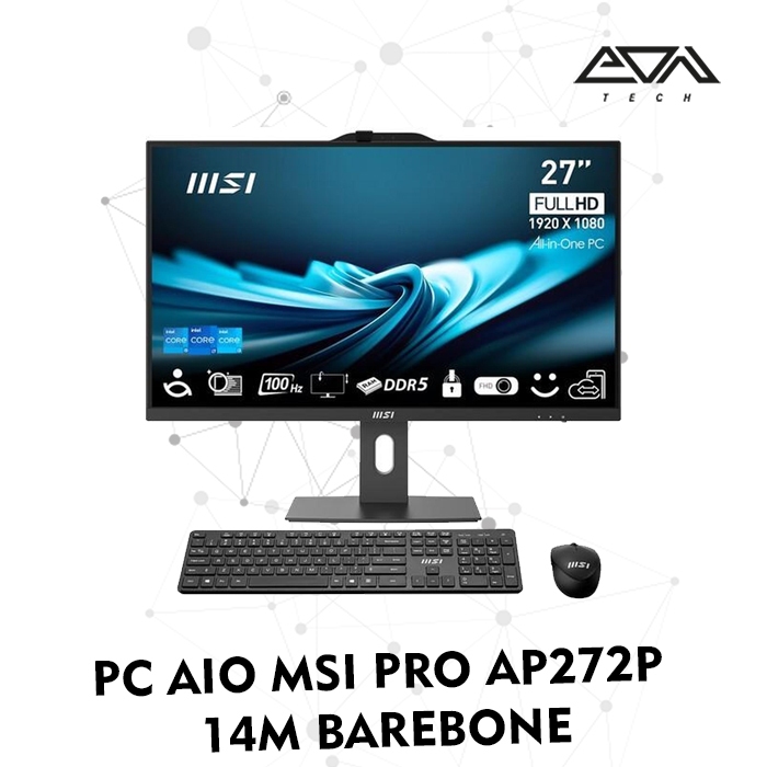 PC AIO MSI PRO AP272P 14M Barebone ( 27" LED FHD/WIRED KBM ) 936-AF8321-019