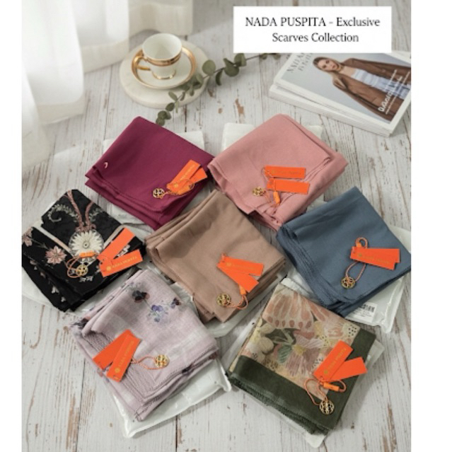 NEW Nada Puspita Scarf Jilbab Segiempat Napus As Is WHS Modinity Sale Tales of the Vines Clematis Vi