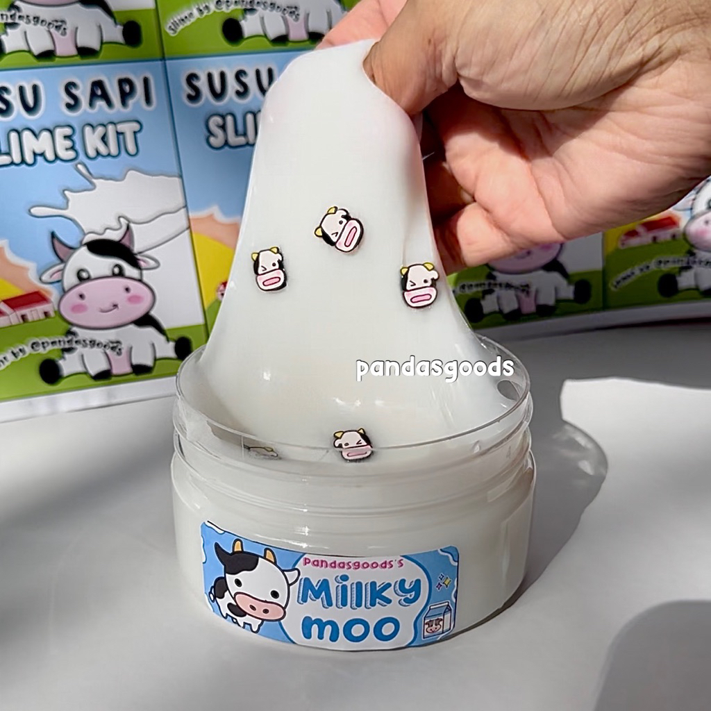 MILKY MOO ORIGINAL THICK strechy slime molor susu premium pandasgoods