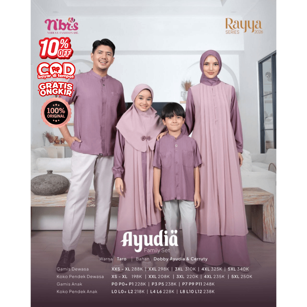 Nibras | Rayya Series | Family Set | Ayudia - Taro