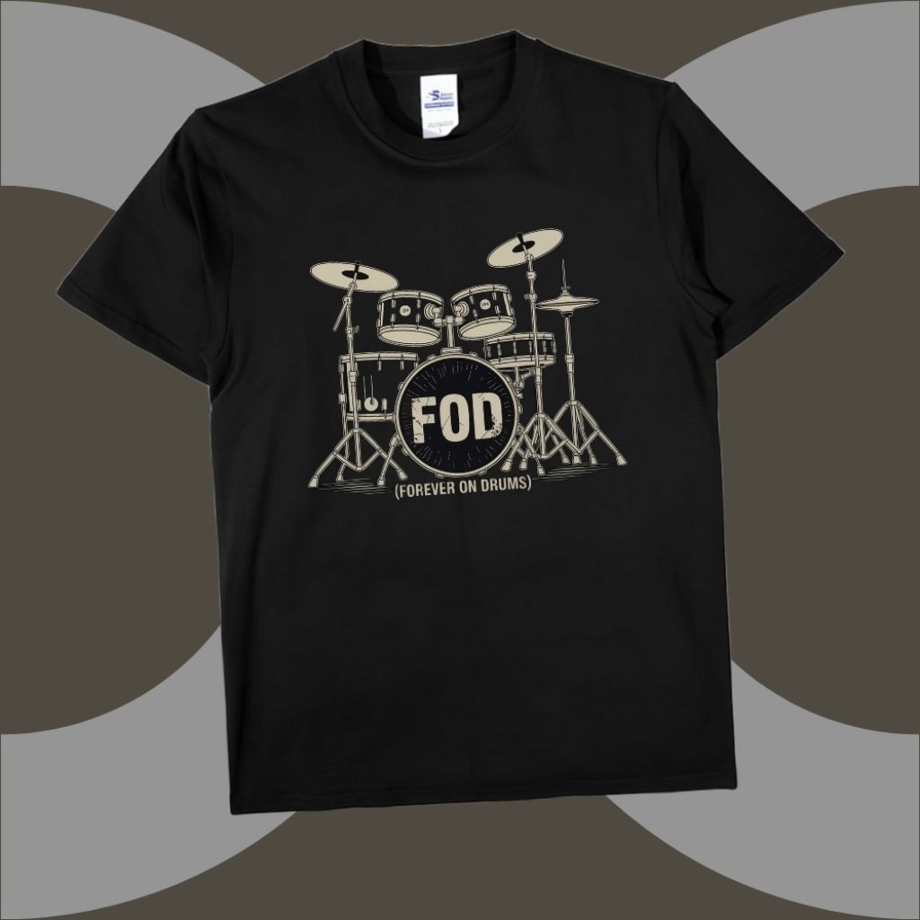 KAOS DRUM ORIGINAL FOD Clothing XZ 019 || Kaos Drummer || Baju Drum || Baju Drummer || Kaos Band || 