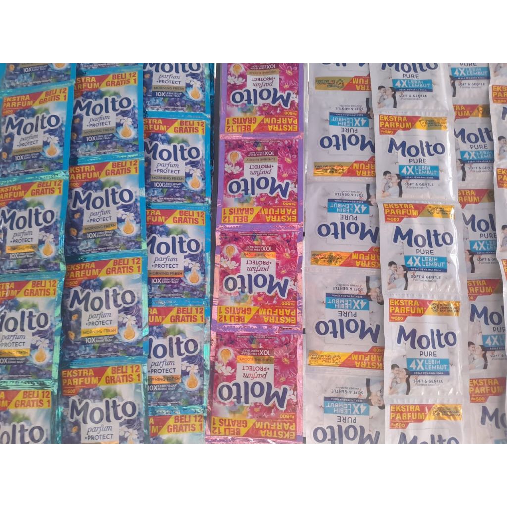 Pelembut dan pewangi Molto sachet (1 renteng)