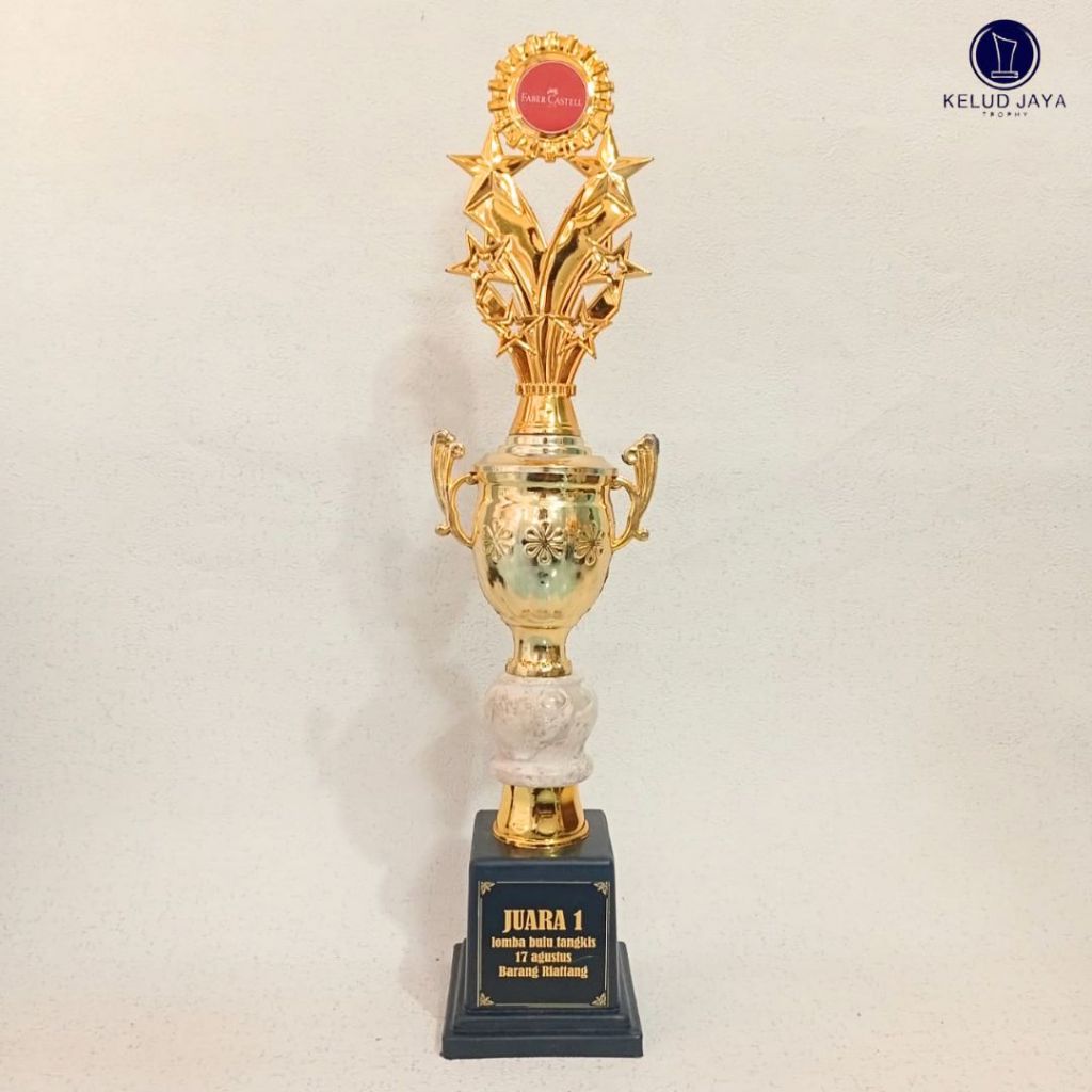 Piala Satuan Guci Bunga Marmer Tinggi Beragam
