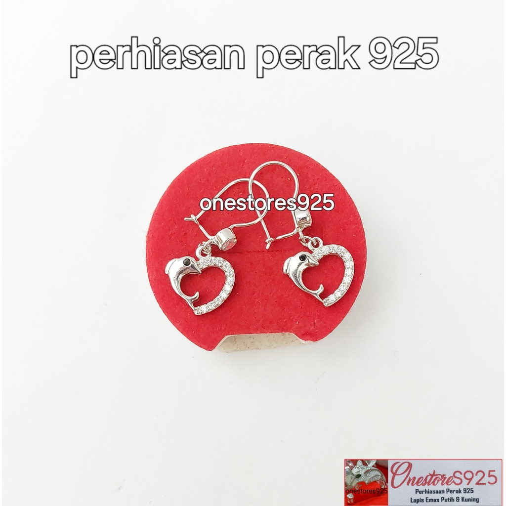 ANTING KAIT LUMBA LUMBA PERAK 925 LAPIS EMAS PUTIH