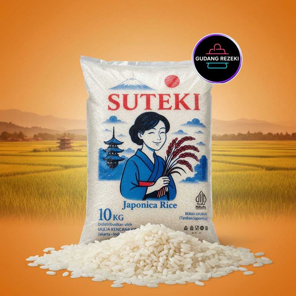 BERAS SUTEKI 10 KG JAPONICA RICE / BERAS JEPANG NO 1, BERAS TARABAS, BERAS SUSHI RICE, BERAS BENTO R