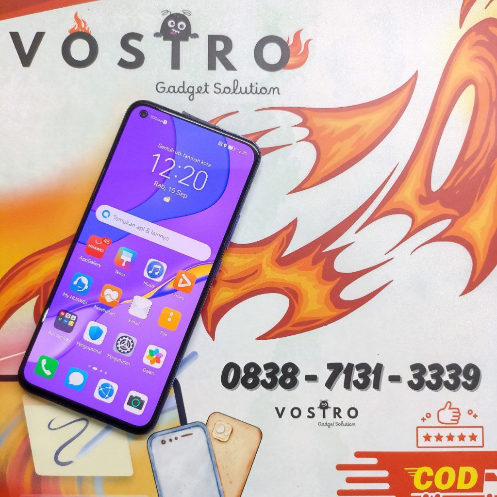 Huawei Nova 7 ram 8/256 gb Purple Mulus 99% Bergaransi Hp Only 
