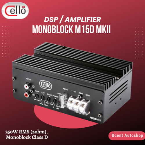 Power Monoblock Mobil - Monoblock M 15D MKII Cello - Class D Mono Amplifier - Amplifier Mobil - Plug