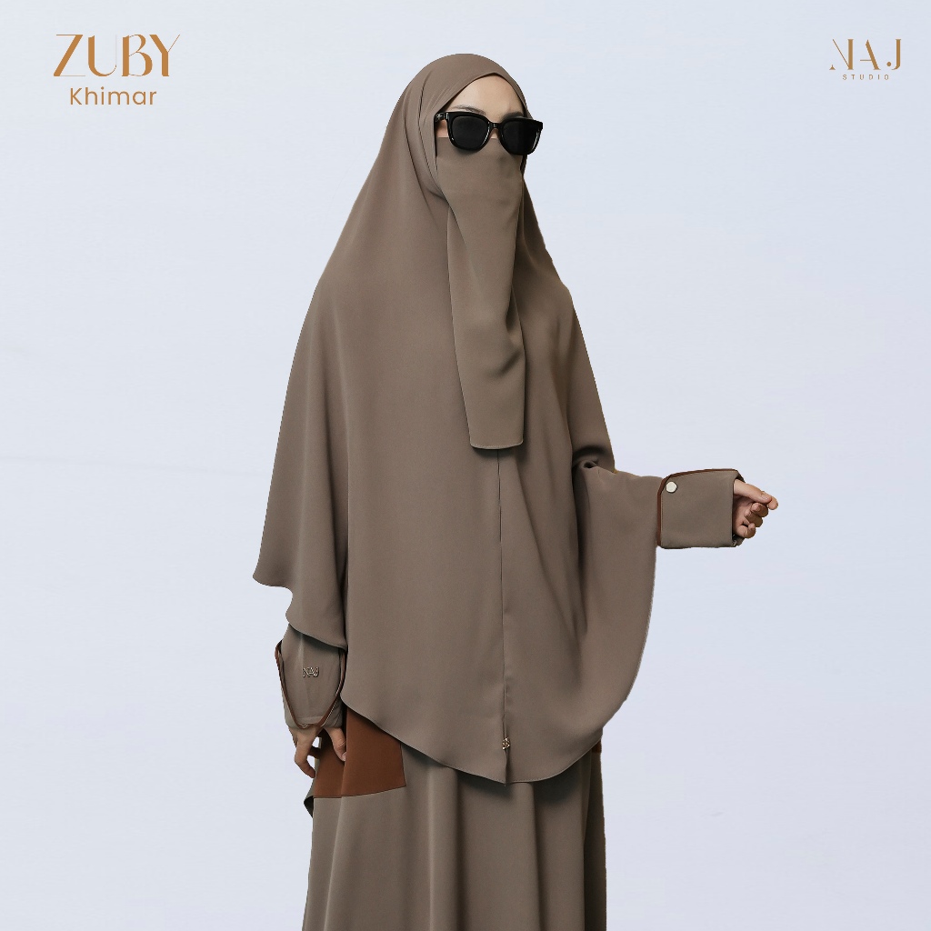 NAJ Studio - (KHIMAR ONLY) Zuby Khimar Anti UV Hijab Instan Seamless Nonpad