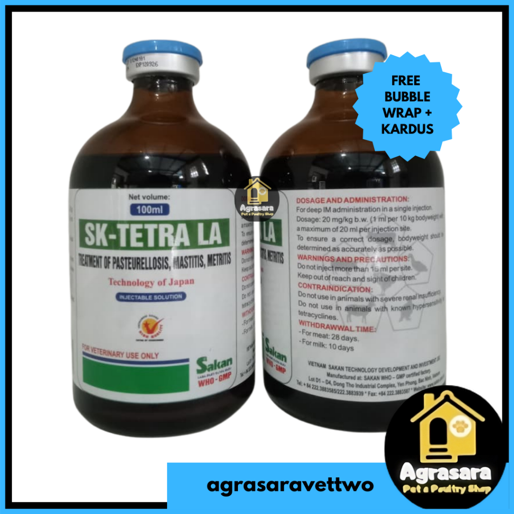 SAKAN SK- TETRA LA 100 ml- MIRIP OXYKEL MIRIP LIMOXIN LA