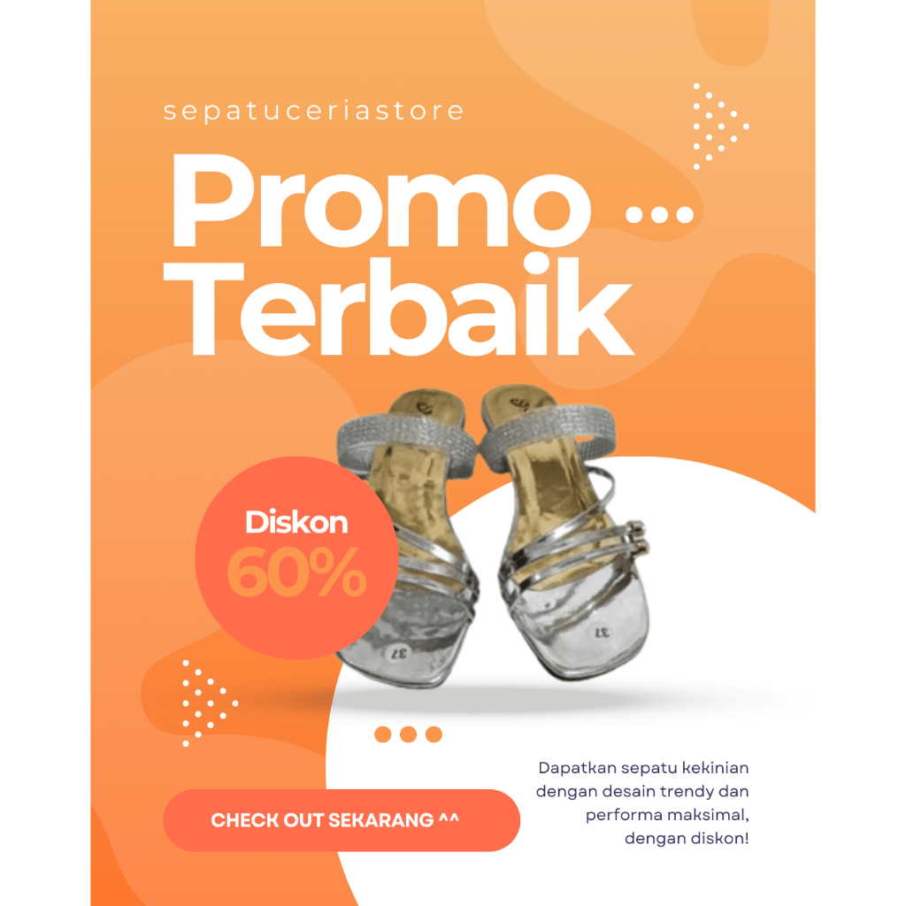 Sandal Heels Kondangan Wanita 3cm Kekinian Sandal Heels Wanita Silver Elegan