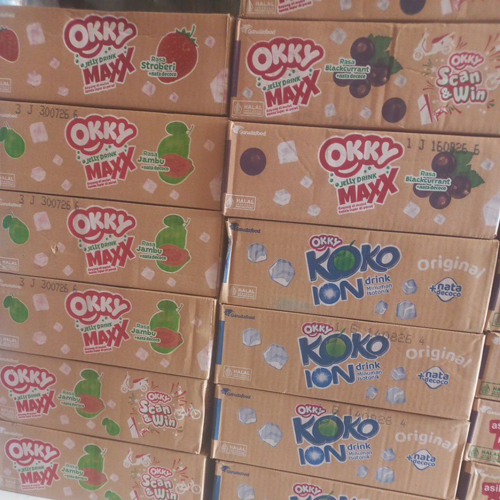 [1 kardus] Okky Jelly Drink Big Maxx 24 x 220 ml