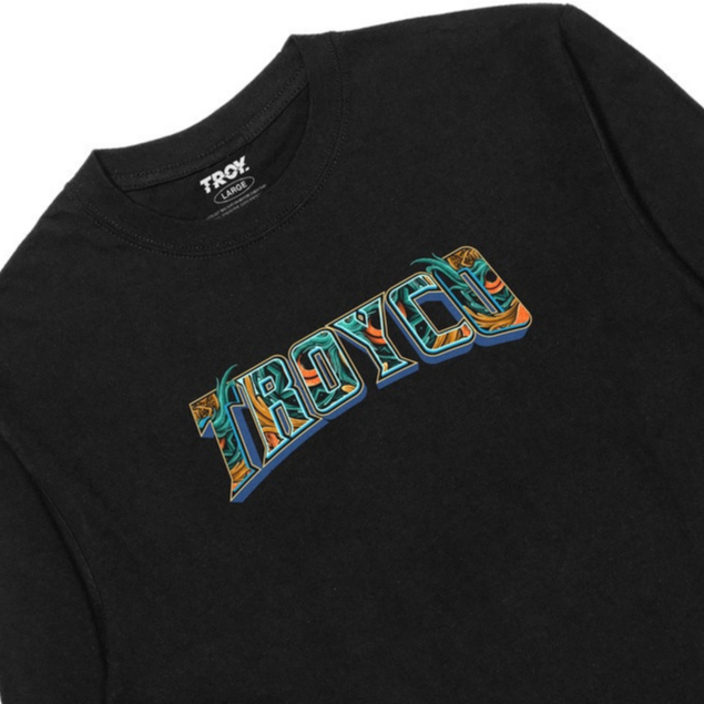 Troy Company Longsleeve Tshirt Black Orna - Kaos Lengan Panjang Hitam LS 2050