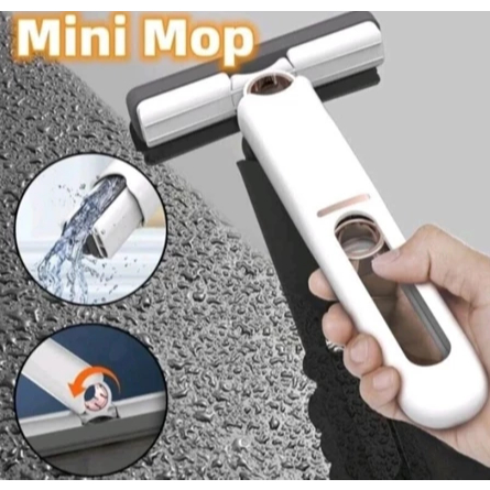 Alat Pel Mini Lipat Portable Spons Pembersih Etalase Meja Kaca Kitchen Set Serbaguna
