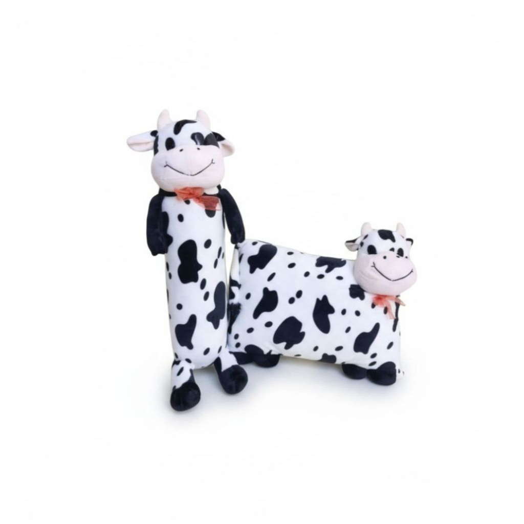 [SS]sepasang boneka bantal dan guling karakter sapi berlabel SNI