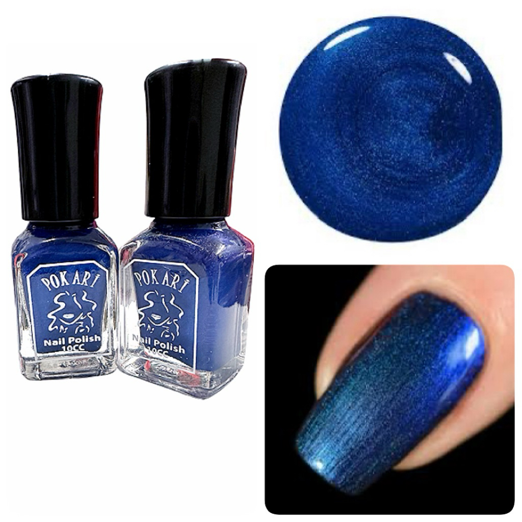 NAVY / ELECTRIK DARK BLUE ~ Kutek Biru Tua / Kutek Hala / Cat Kuku / Kutek NON Peel Off Nail Polish