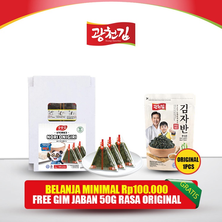 

KC. NORI ONIGIRI | Nori Wrapper Khusus Bungkus Nori Triangle / Sushi Nori (ISI 100 Lembar)