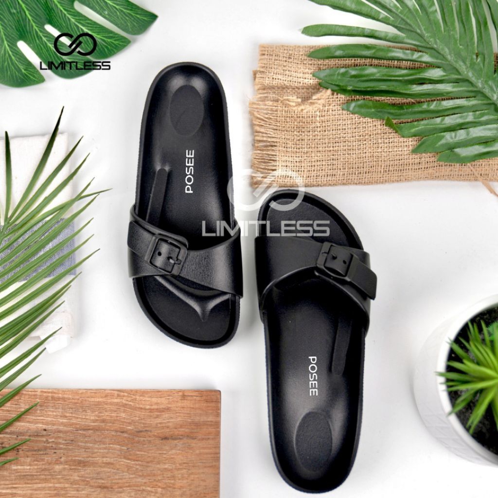 sandal slide posee sandal karet anti slip sandal wanita