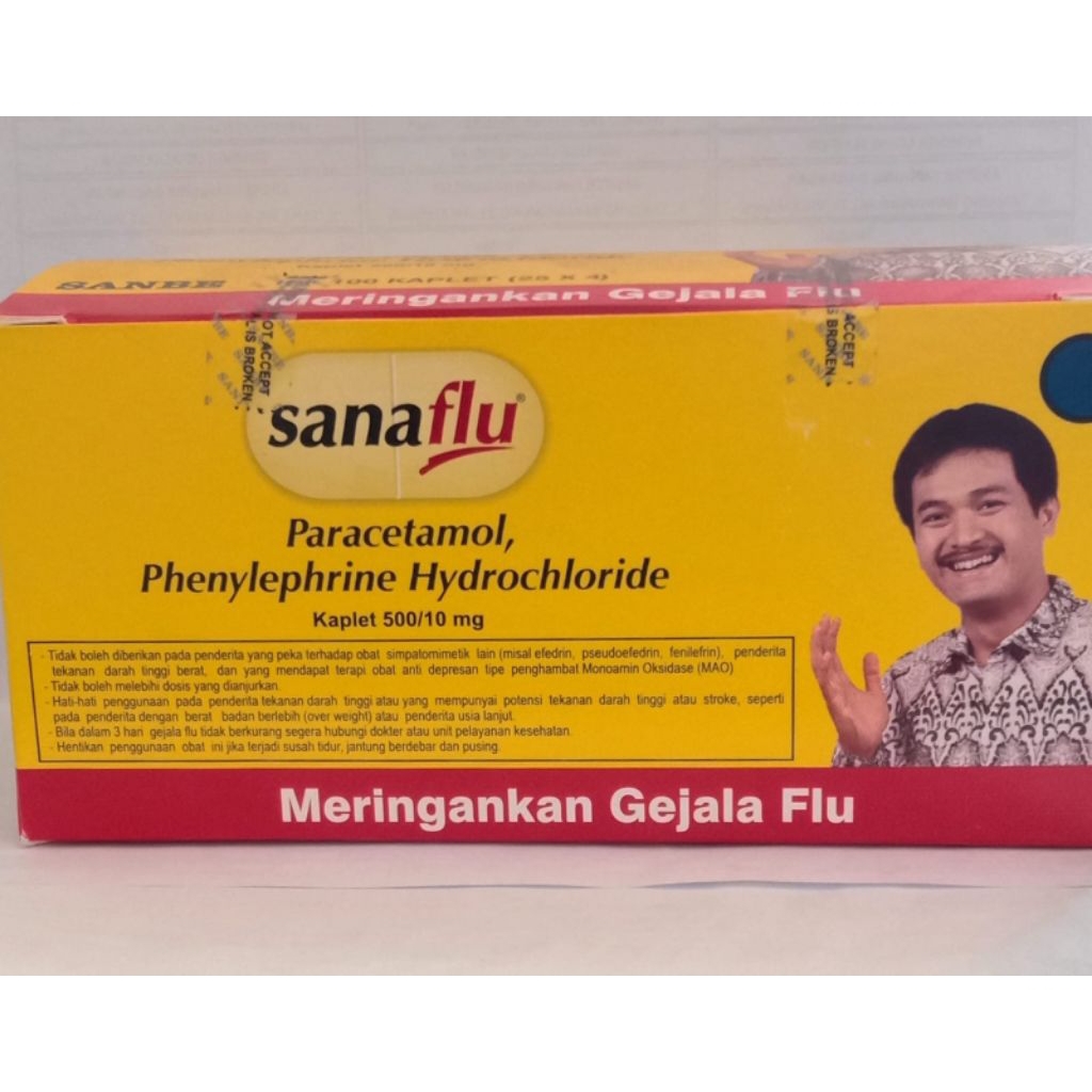sanaflu strip 4tablet obat flu