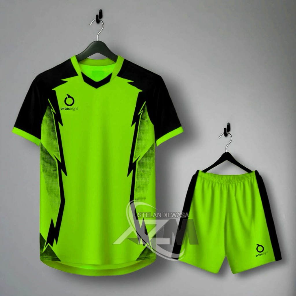 setelan jersey bola dewasa baju bola futsal volly pria wanita set baju celana
