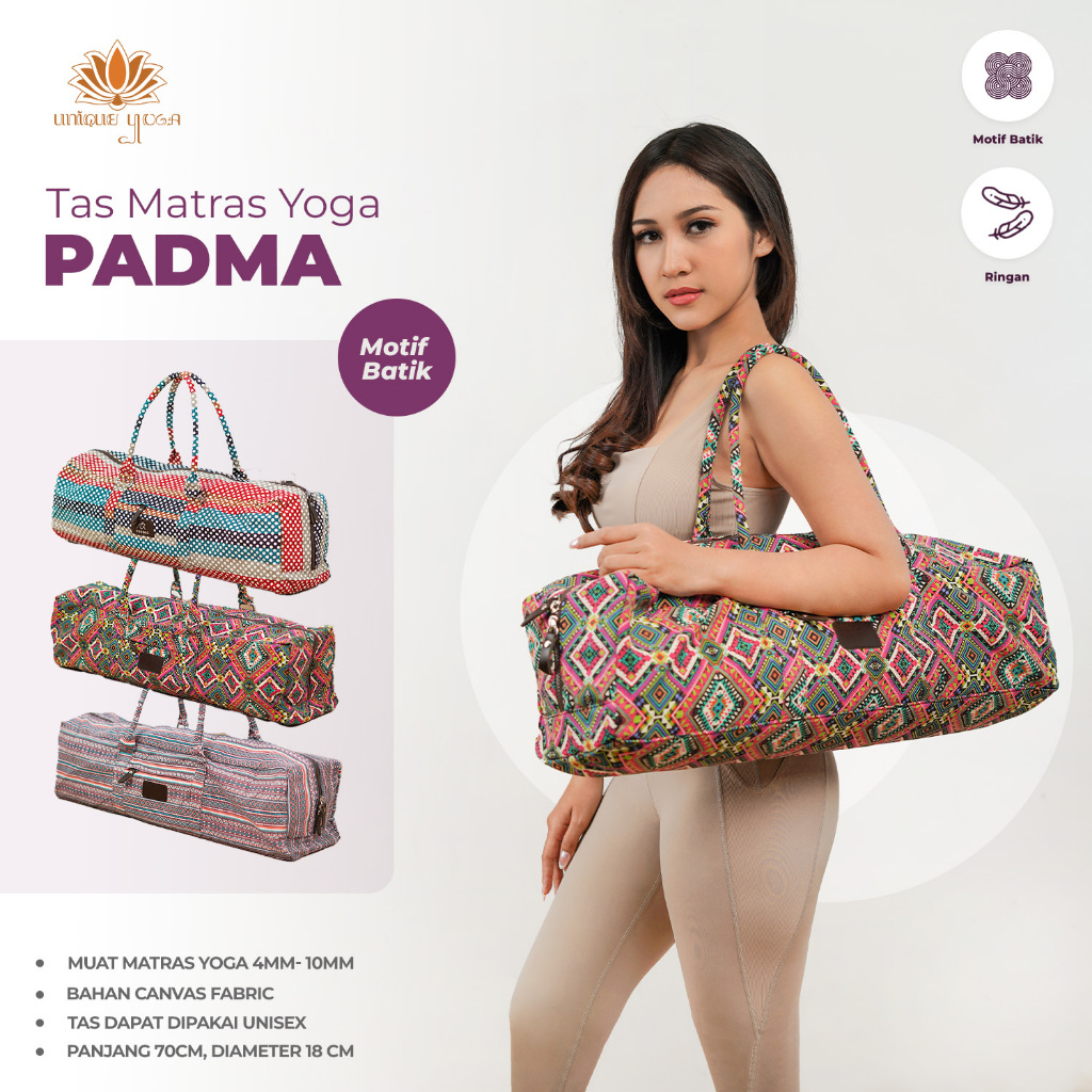 Padma Yoga Bag / Tas Yoga / Padma Yoga Bag Mat / Tas Olahraga Yoga Ukuran Besar / Tas Matras Tenteng