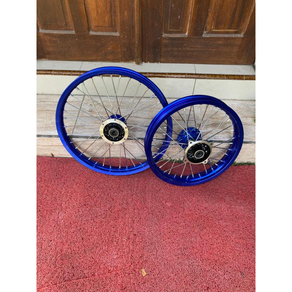 Rakitan Roda set KLX 16/19 Trabas Wheelset Offroad KLX S Ring 16 19 Tanpa Ban