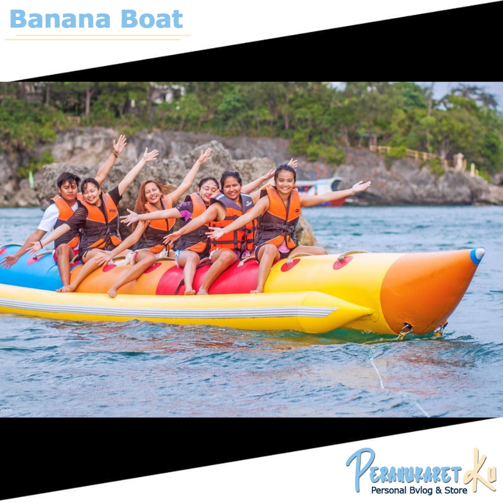 Perahu Banana Boat Ocean Untuk 5 6 8 10 Orang Wahana Air Watersport Pengeleman Hot Welding